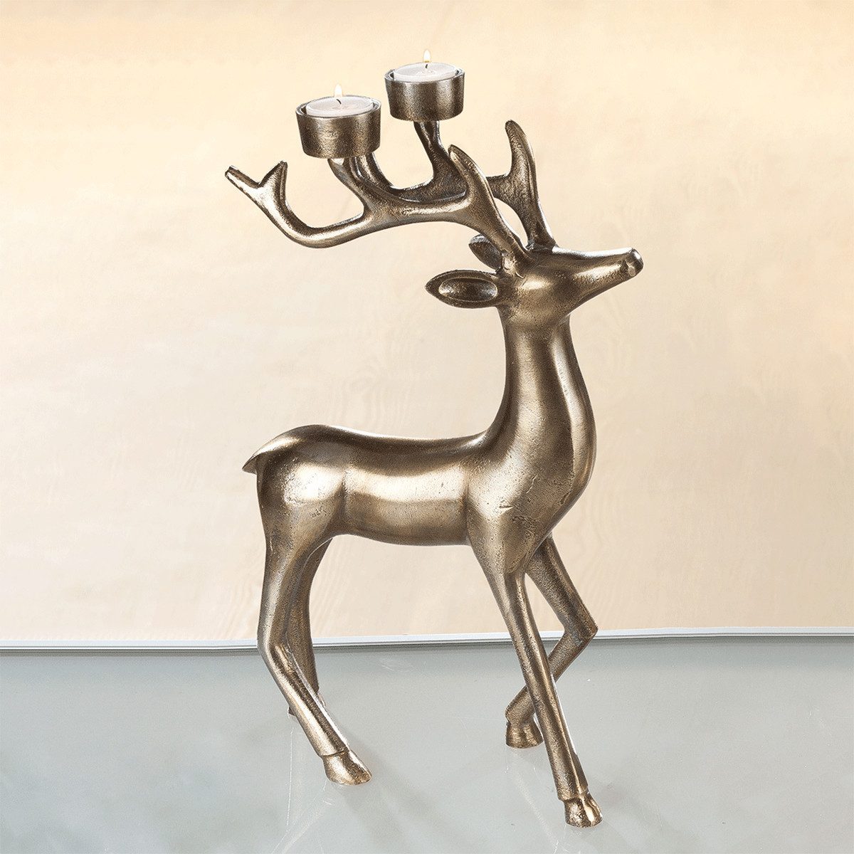 Teelichthalter Hirsch als Teelichthalter. günstig online kaufen