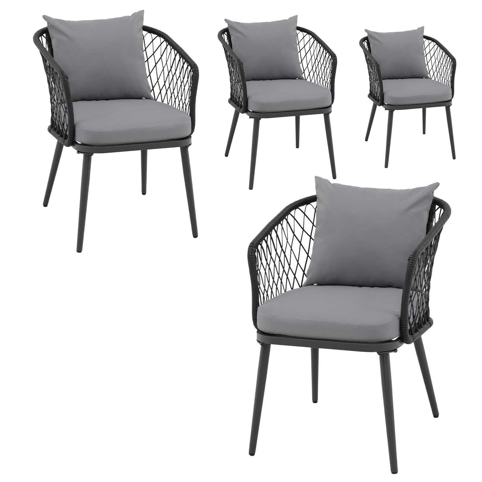JOIVI Balkonset 2-tlg Gartenstuhl, 2er Balkonmöbel günstig online kaufen