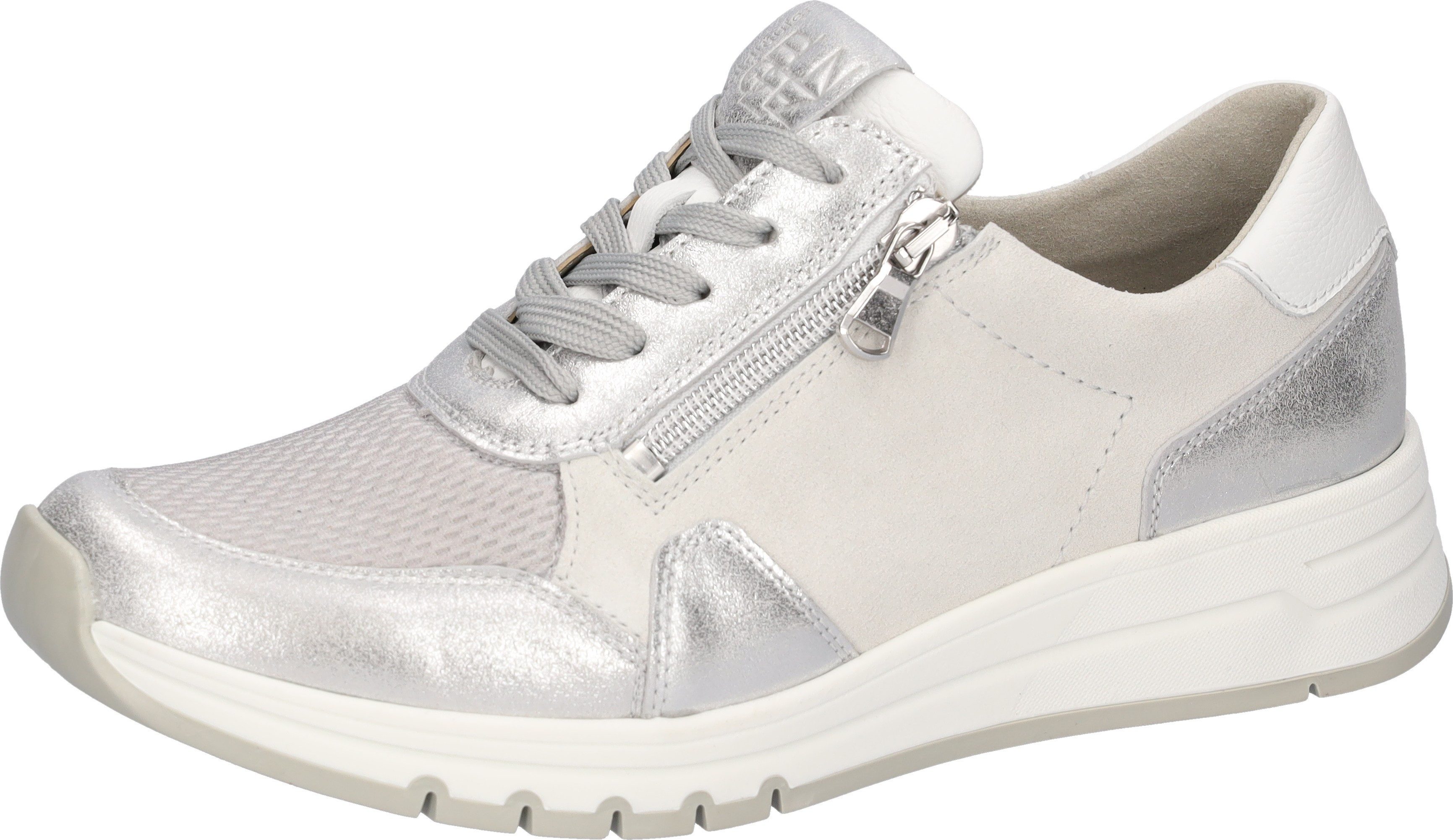 Waldläufer Keilsneaker Schnürschuh, Halbschuh, Freizeitschuh mit zusätzlichem Reißverschluss