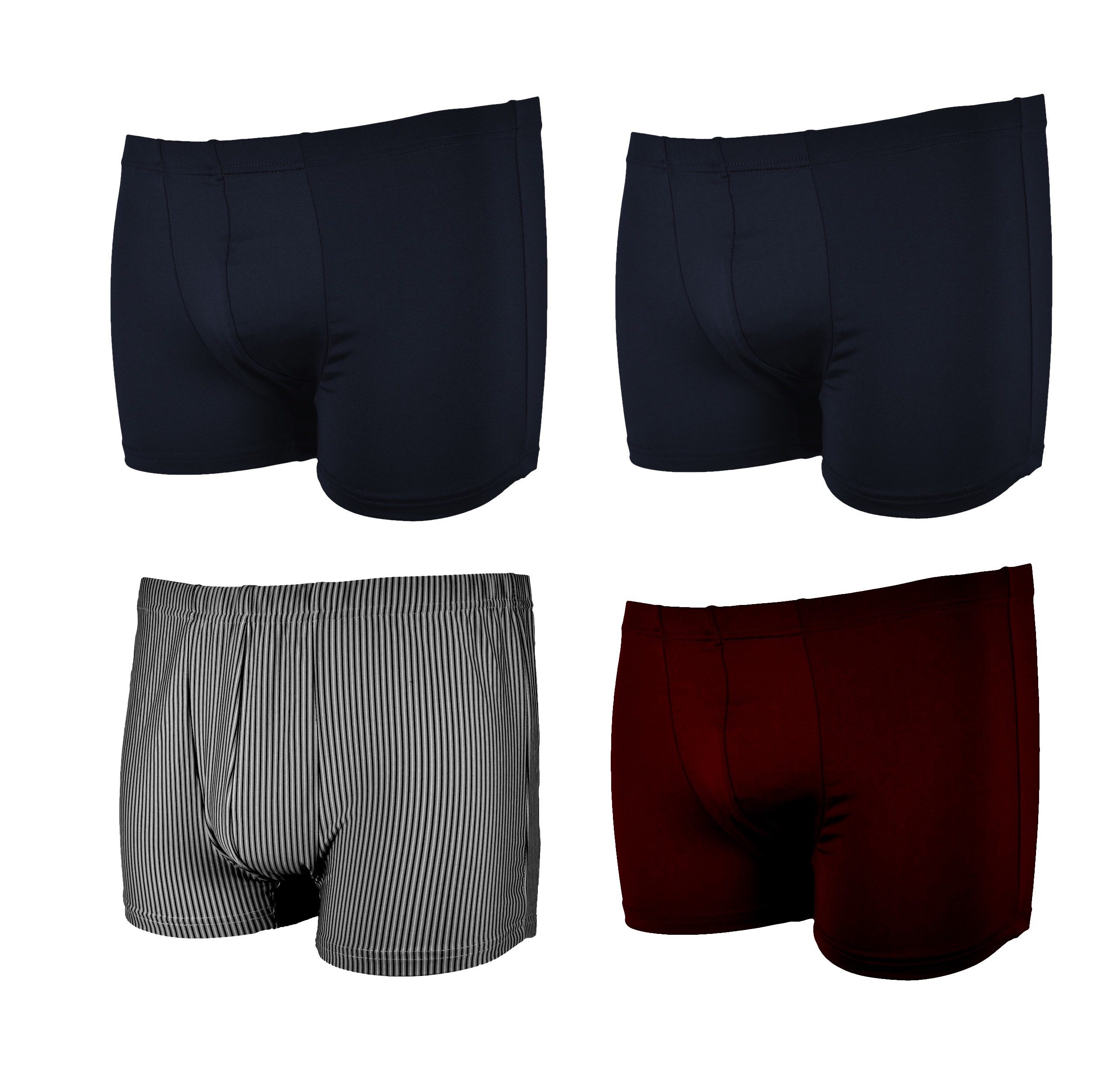 frank fields Boxershorts Boxershorts Eng anliegend bunt bunte Boxer Shorts Unterhose bunt bunte (4-St) mit Logo am Bund