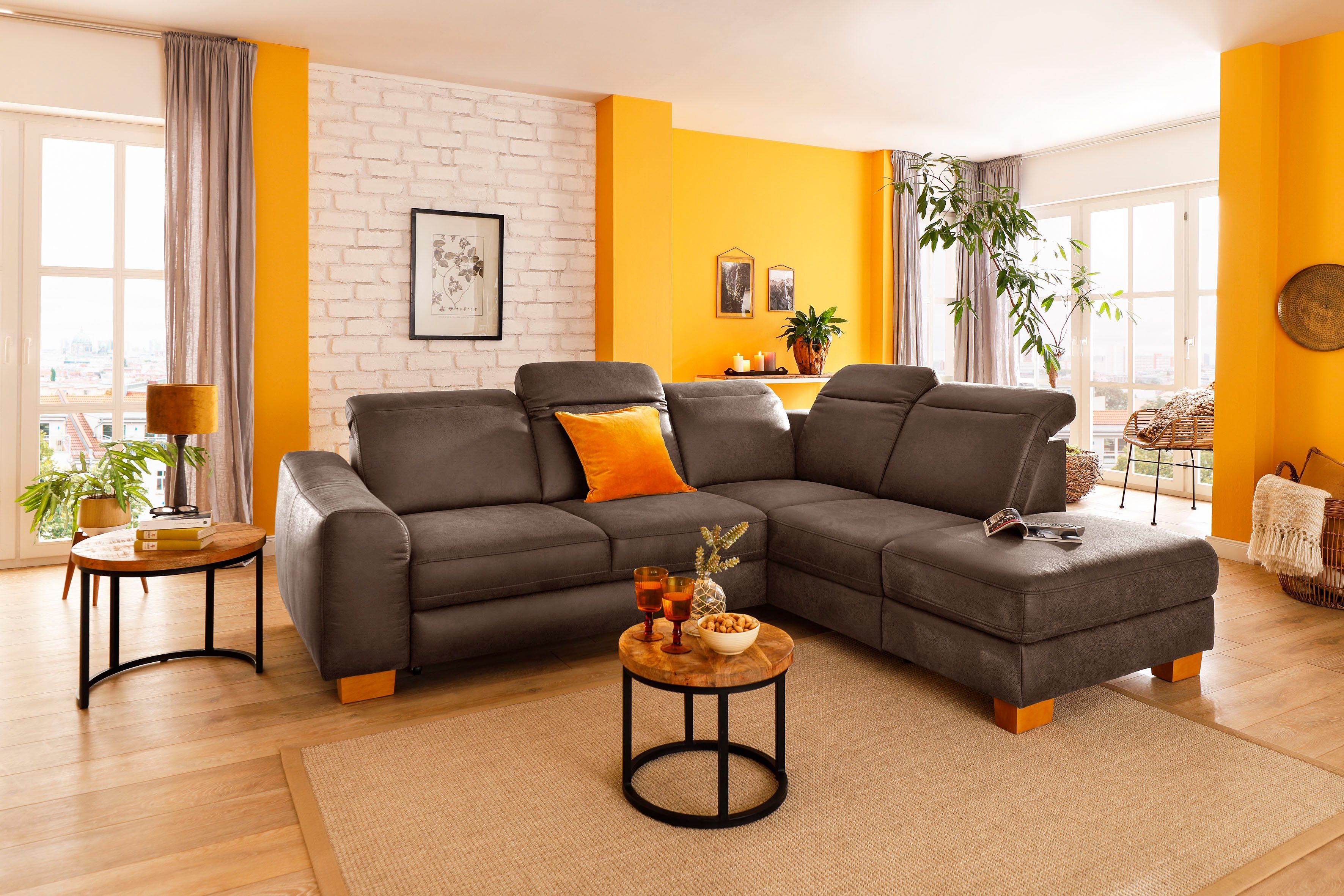 Home affaire Ecksofa Dundee L-Form, wahlweise günstig online kaufen