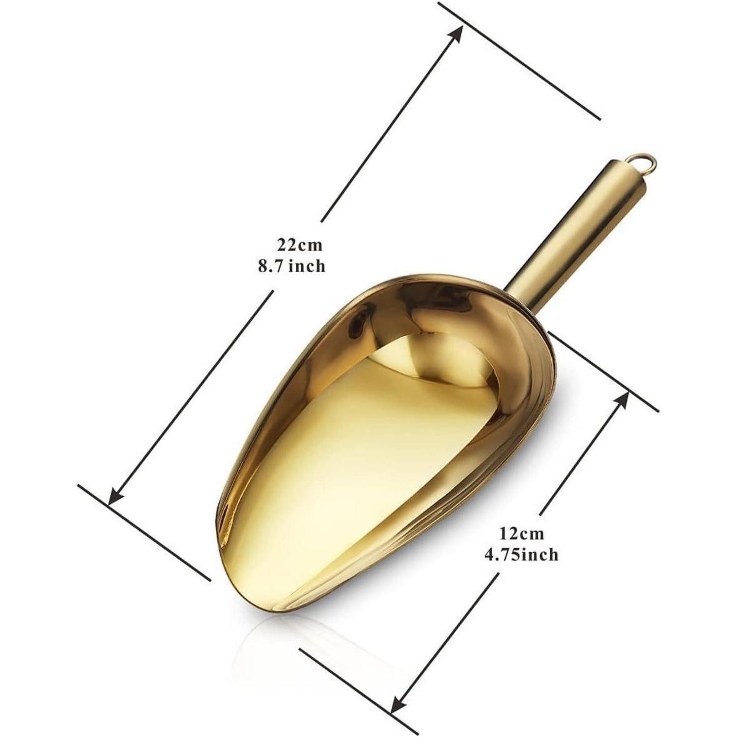 LuxusKollektion Salatbesteck Eisschaufel Edelstahl Gold 6OZ Küche Bar Party 2. Gold