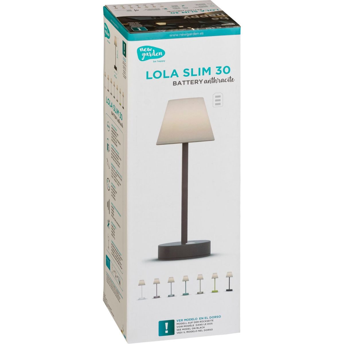 New Garden Tischleuchte New Garden Lola Slim 30 Akku Tischleuchte