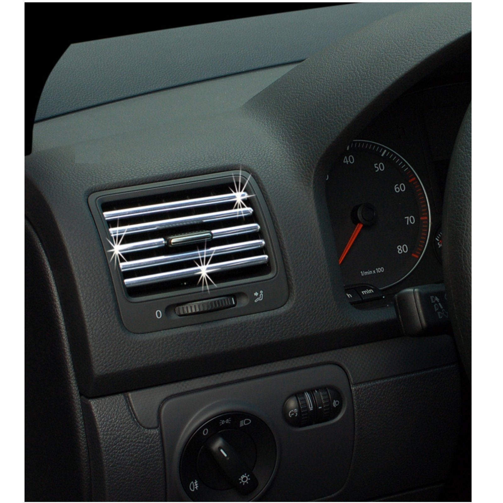 CarStyling Zierleisten-Aufkleber Auto Chrom Zierleiste 3,65 m lang 3,5 mm  breit 3 mm hoch wetterfest UV-resistent