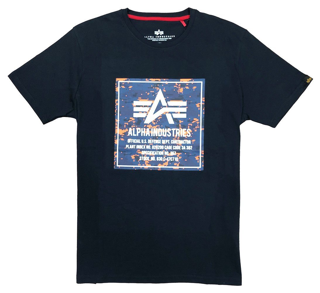 Herren Shirts Alpha Industries T-Shirt Camo block (1-tlg)