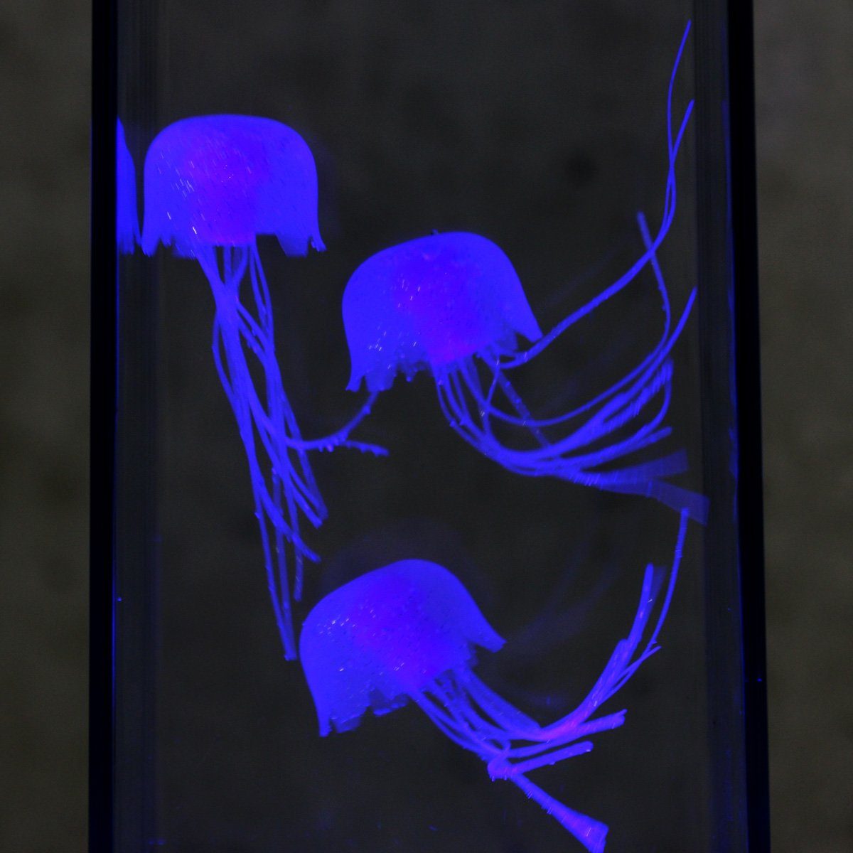 SATISFIRE LED Dekolicht Jellyfish Lampe Aquarium 3 schwebende Quallen Dekoleuchte USB blau, LED Classic, blau