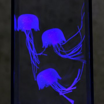 SATISFIRE LED Dekolicht Jellyfish Lampe Aquarium 3 schwimmende Quallen Dekoleuchte USB blau, LED Classic, blau