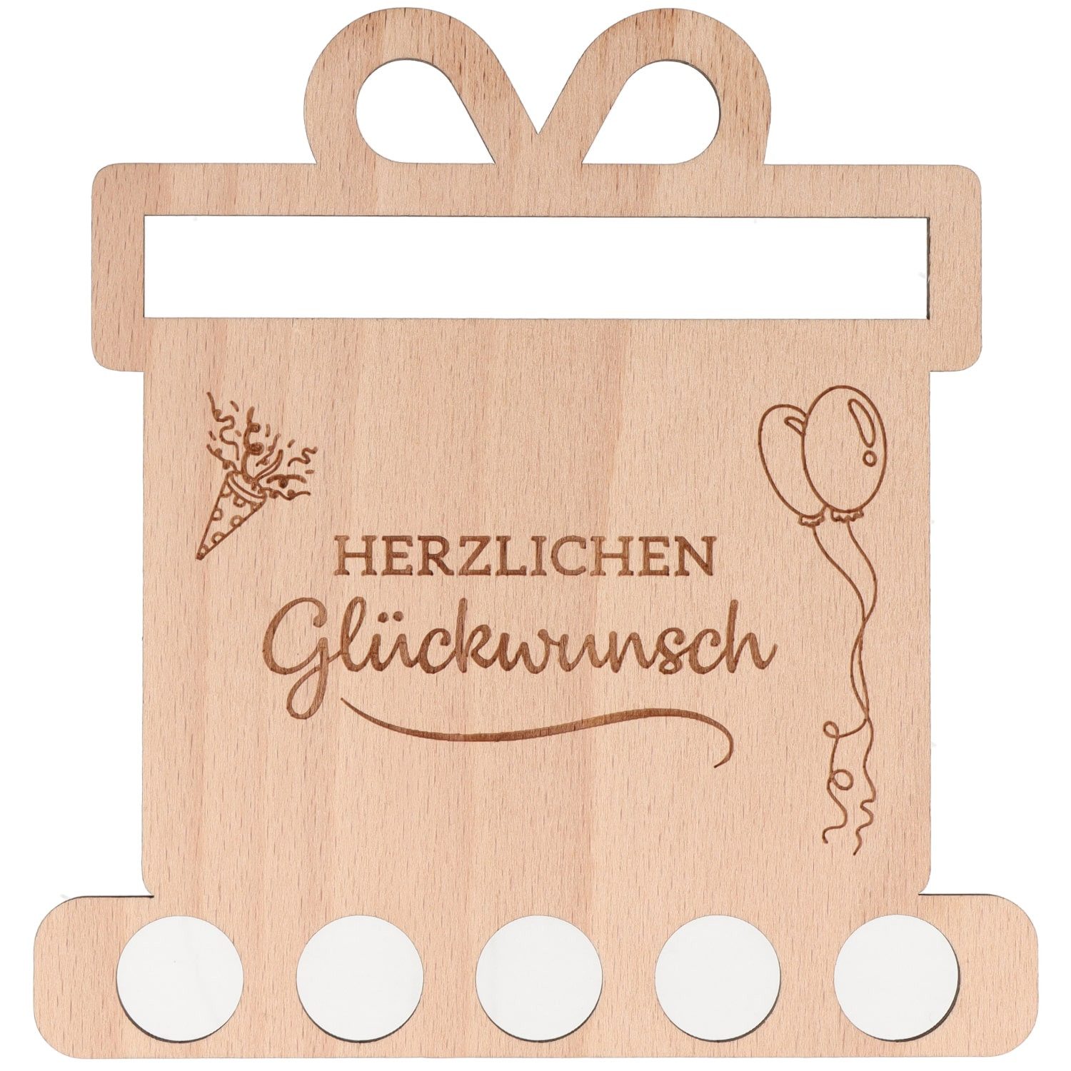 Spruchreif® Spardose Geldgeschenk aus Holz, Gutscheinverpackung, Neutrale G günstig online kaufen