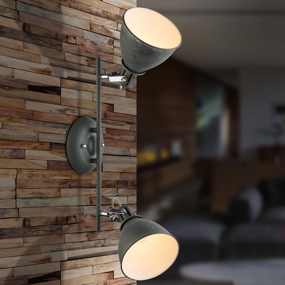 Beleuchtung Deckenleuchte, Balken Lampe Globo Flur inklusive, LED nicht Wohn Decken Strahler Spot Zimmer grau Leuchtmittel