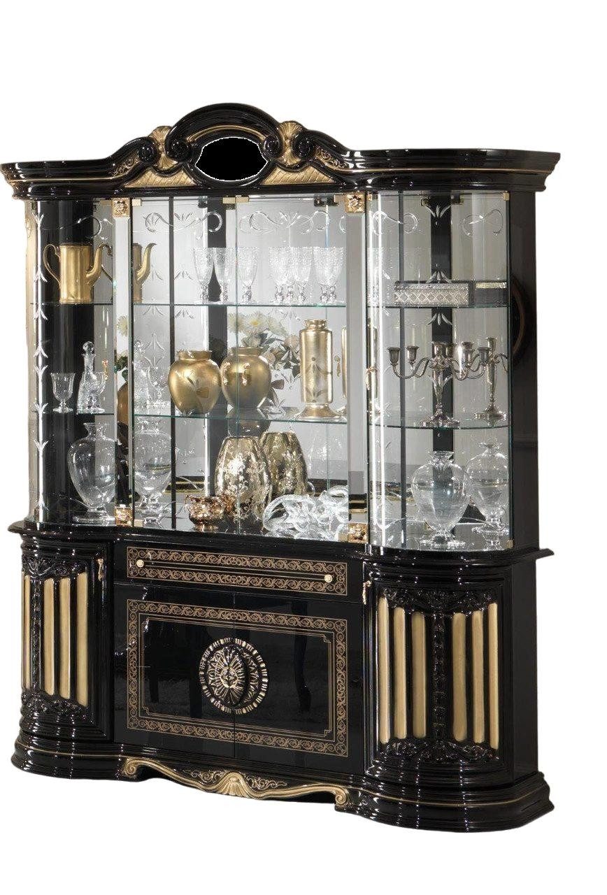 JVmoebel Vitrine Glas Schrank Wohnzimmer Schaufenster Vitrinen Italienische Möbel Holz Made in Europa