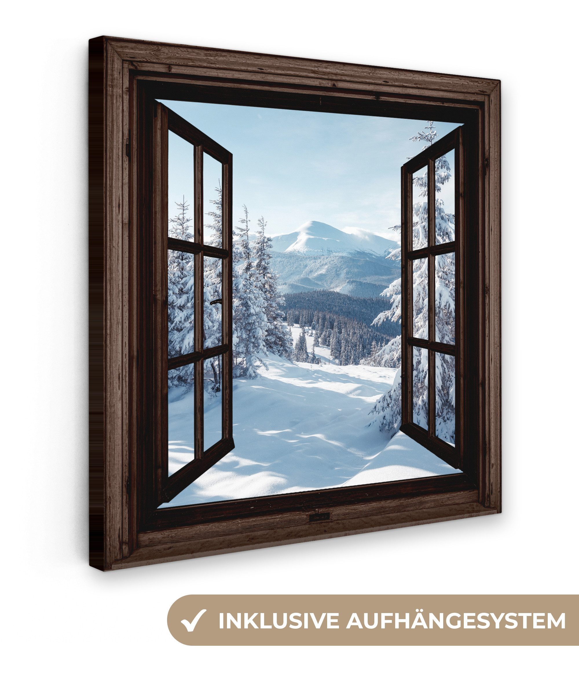 OneMillionCanvasses® Leinwandbild Winter - Landschaft - günstig online kaufen