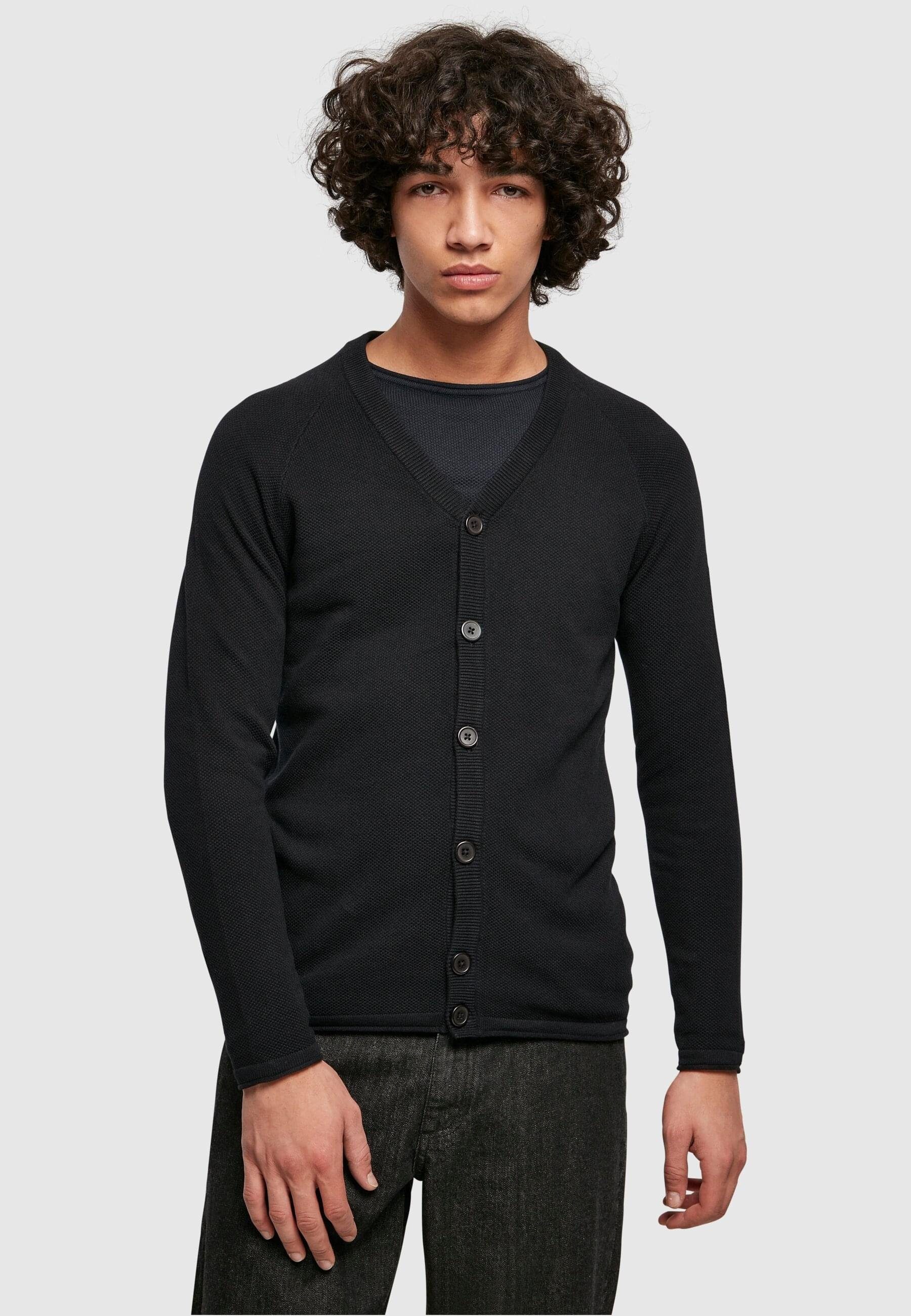 URBAN Raglan black Strickjacke CLASSICS (1-tlg) Light Herren Cardigan