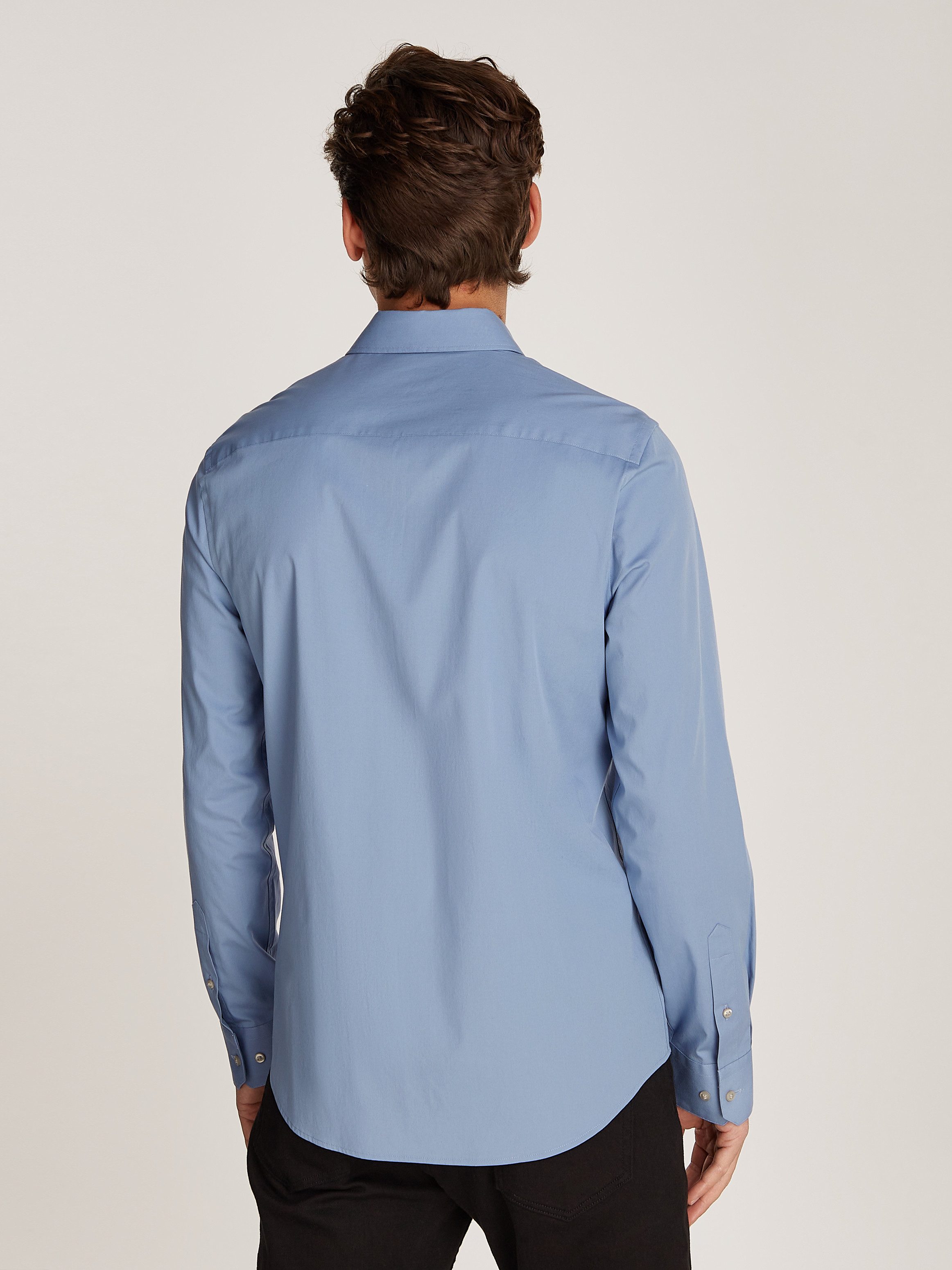 Calvin Klein Langarmhemd SLIM FIT STRETCH günstig online kaufen