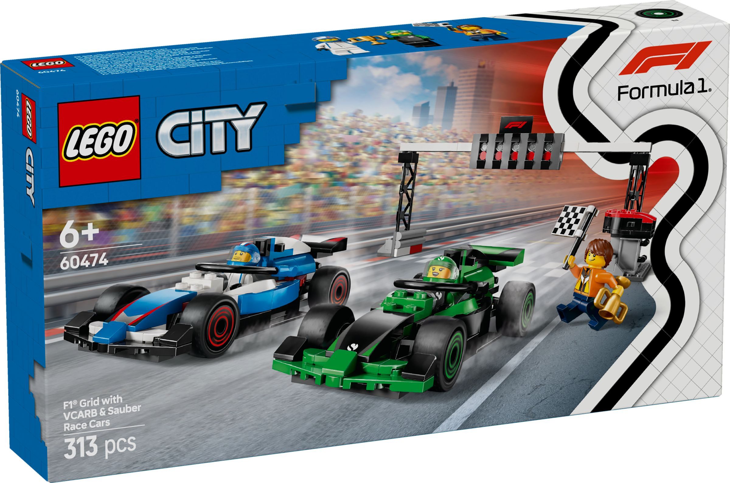 LEGO® LEGO® City 60474 F1® Startaufstellung mit VCARB & Sauber Rennautos Spielbausteine