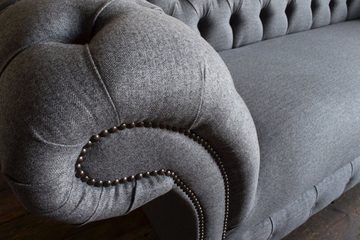 JVmoebel 3-Sitzer Design Sofa Chesterfield Luxus Klass Couch Polster Garnitur, Made in Europe