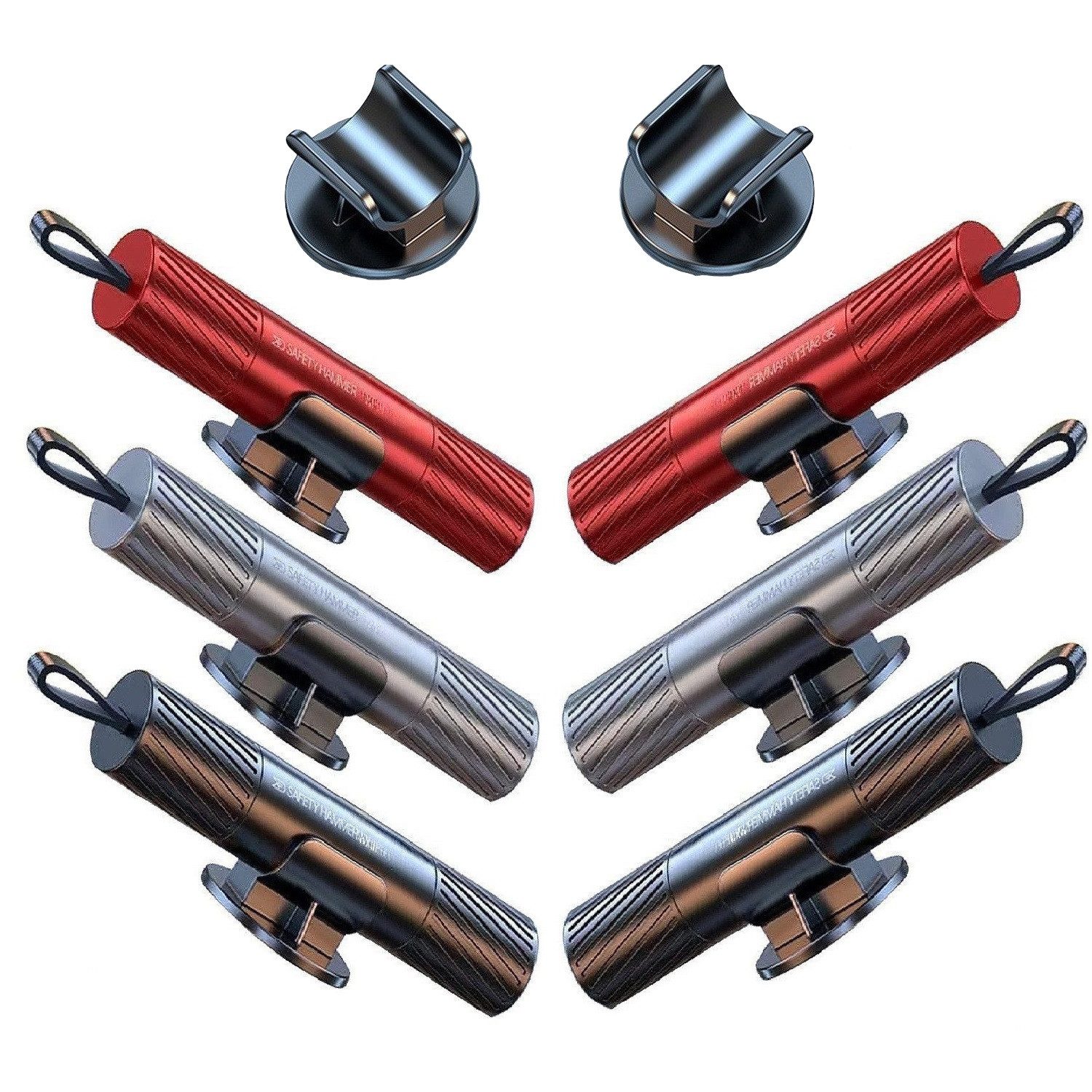 Novzep Hammer 3st. Sicherheitshammer-Sicherheitsgurtschneider mit Testglas günstig online kaufen