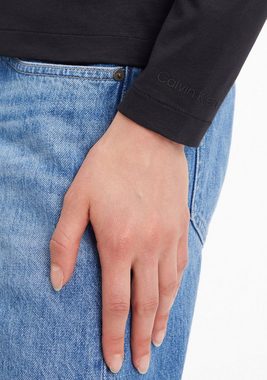 Calvin Klein Langarmshirt SMOOTH COTTON CREW NECK TEE LS mit Runhalsausschnitt und Langarm
