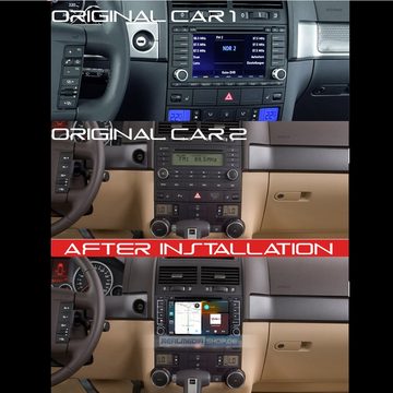 TAFFIO Für VW Touareg T5 Multivan 7"Touchscreen Android Autoradio DVD CarPlay Einbau-Navigationsgerät