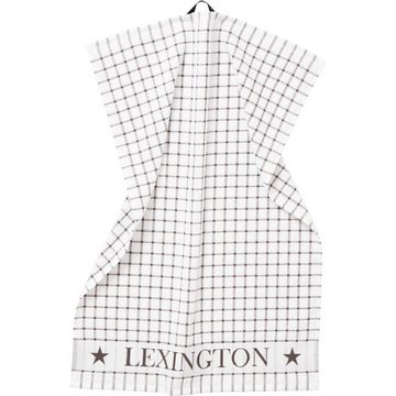 Lexington Geschirrtuch LEXINGTON Geschirrtuch Organic Cotton Terry White-Gray (50x70cm)