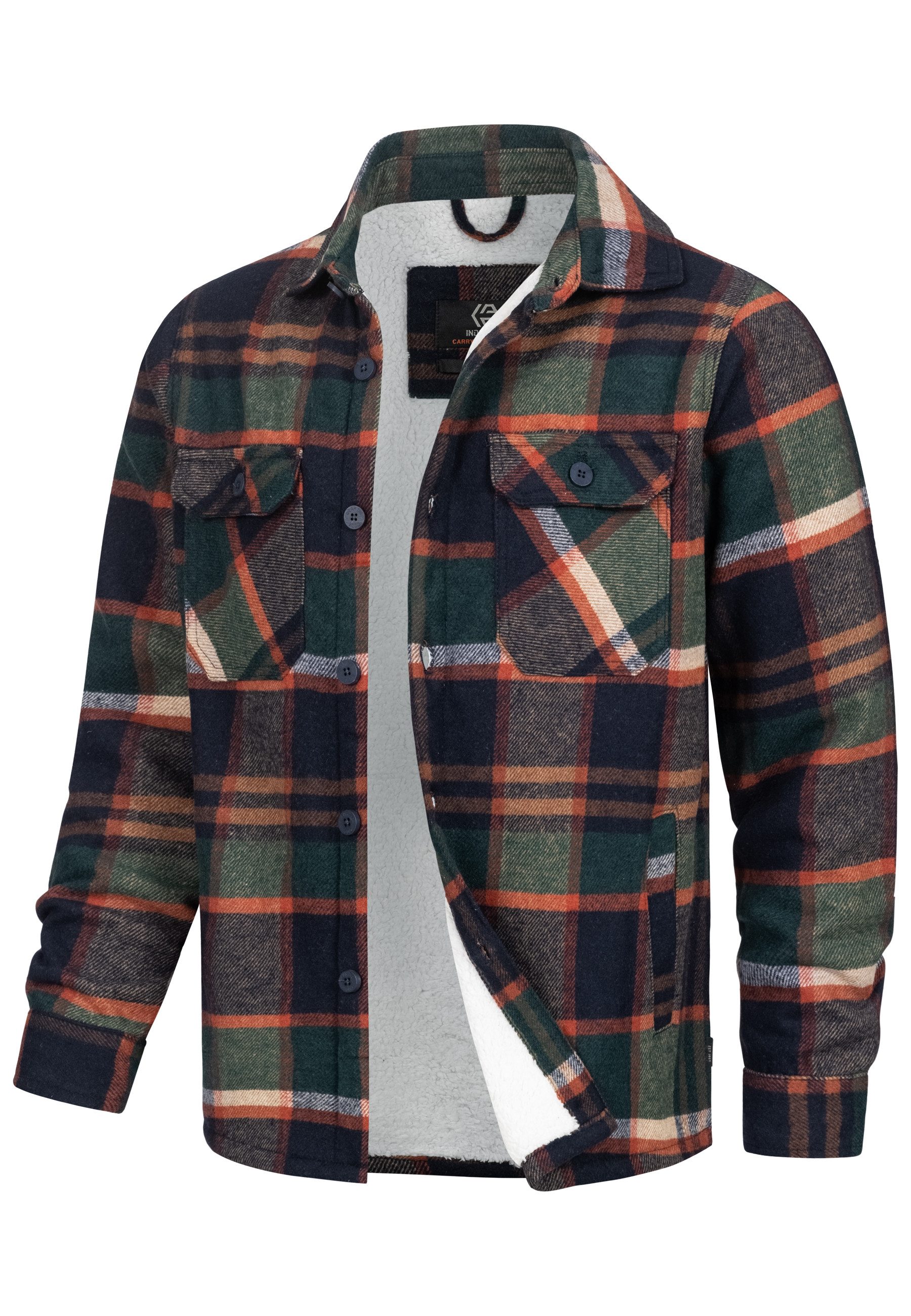 Indicode Sommerjacke Spin mit klassischem Karomuster günstig online kaufen