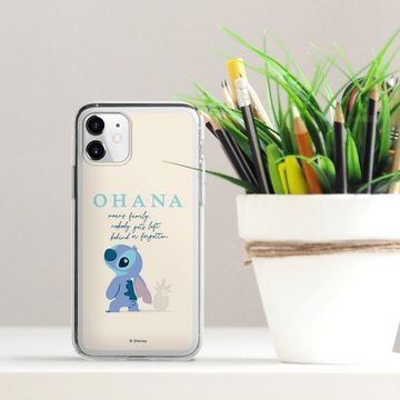DeinDesign Handyhülle Lilo & Stitch Offizielles Lizenzprodukt Disney Ohana Stitch, Apple iPhone 11 Silikon Hülle Bumper Case Handy Schutzhülle