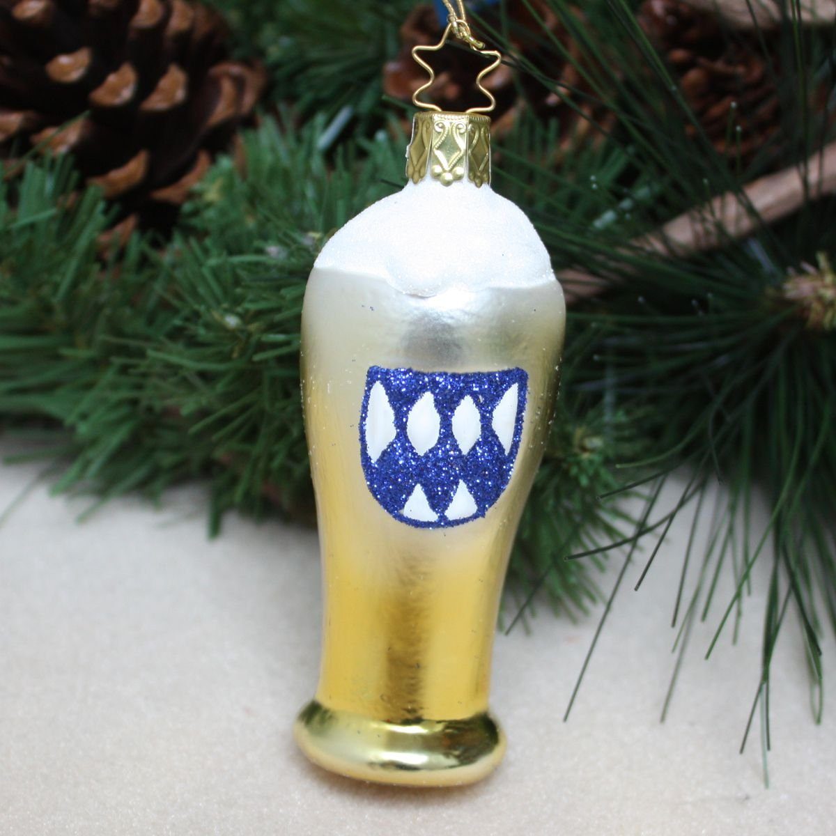 Weißbierglas INGE-GLAS INGE-GLAS® Christbaumschmuck Weihnachts-Hänger (1-tlg)