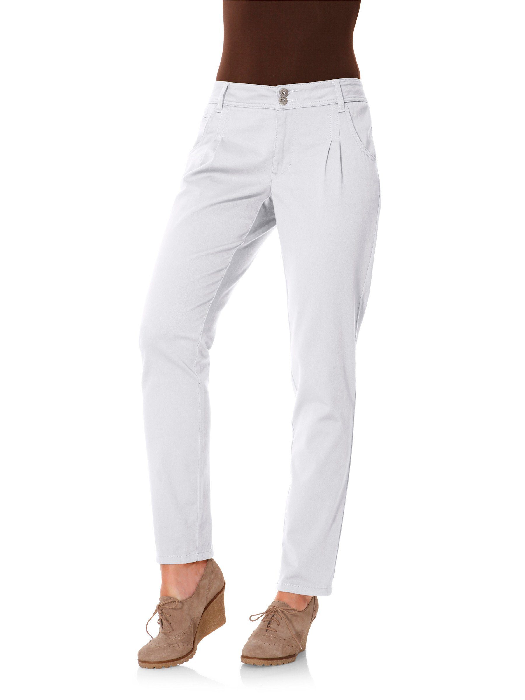 heine Jerseyhose Chino-Hose Innenbeinlänge ca. 79 cm