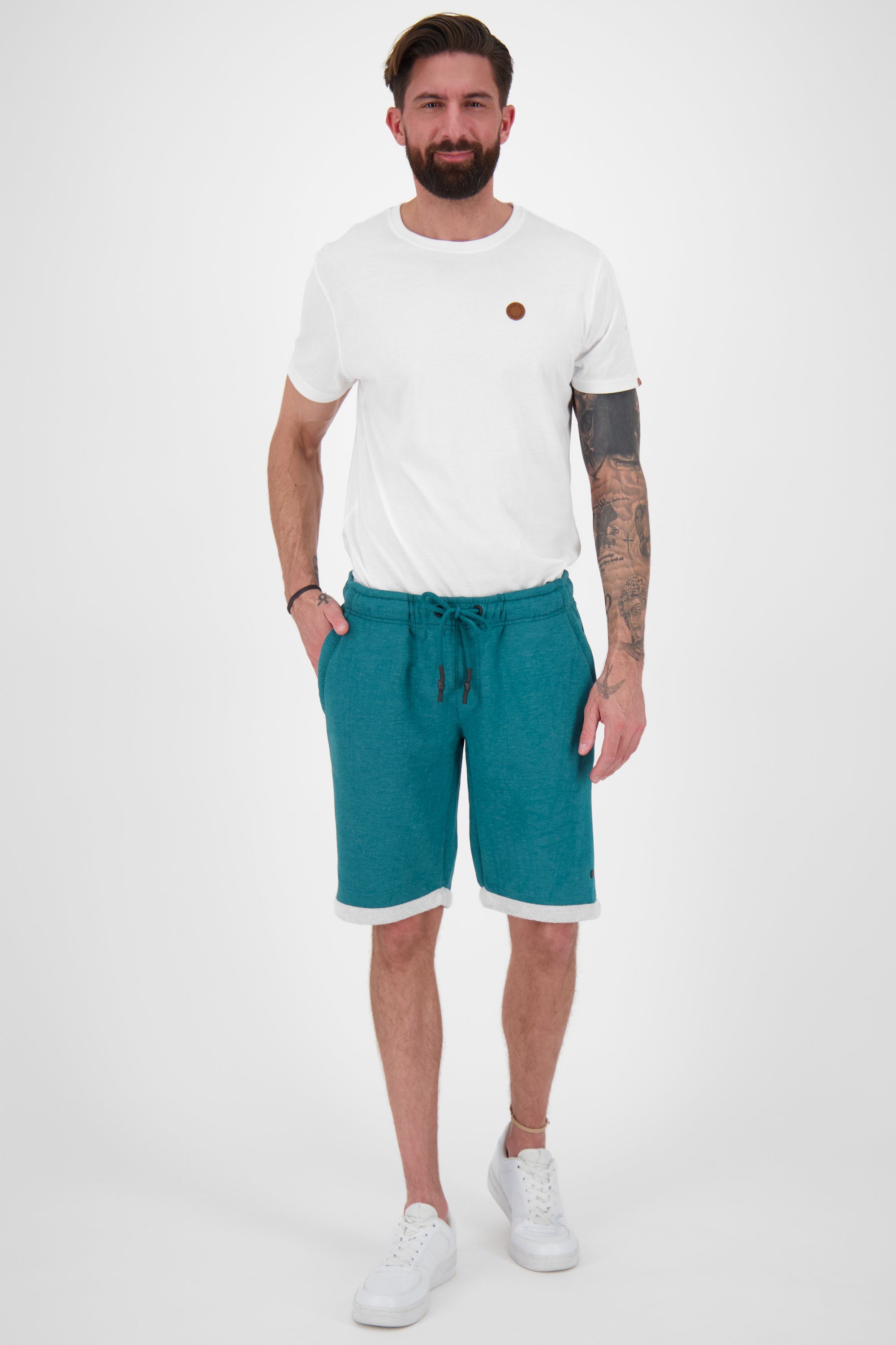 Alife & Kickin kurze Shorts melange Sweatshorts JumperAK A forest Herren Hose Sweathose