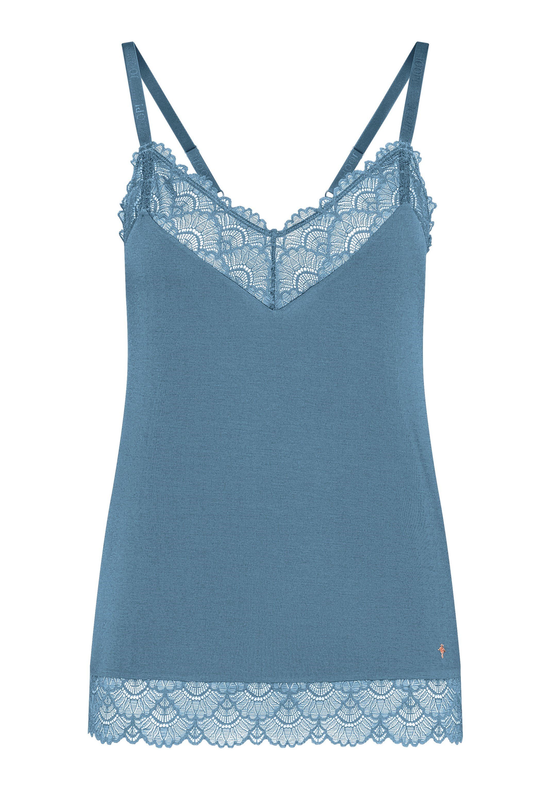 JOOP! Pyjamaoberteil Sheer Luxury (1-tlg) Spaghetti Top - Spitzen-Top aus feinem Micromodal