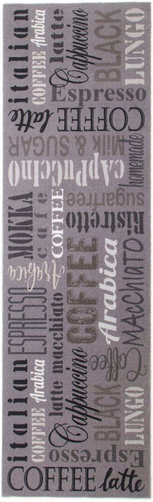 waschbar, Textil, mit Küchenläufer mm, cm, 50x150 Größe Primaflor-Ideen Schriftzug, in Höhe: Küche COFFEE, rechteckig, rutschhemmend, 6,5