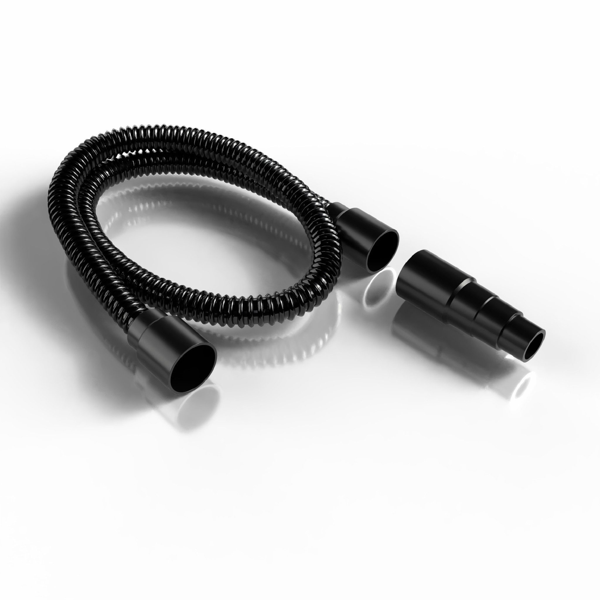 Grizzly Tools Schlauchadapter Staubabsaugungs-Set aus Schlauch und Adapter Reduzierstück
