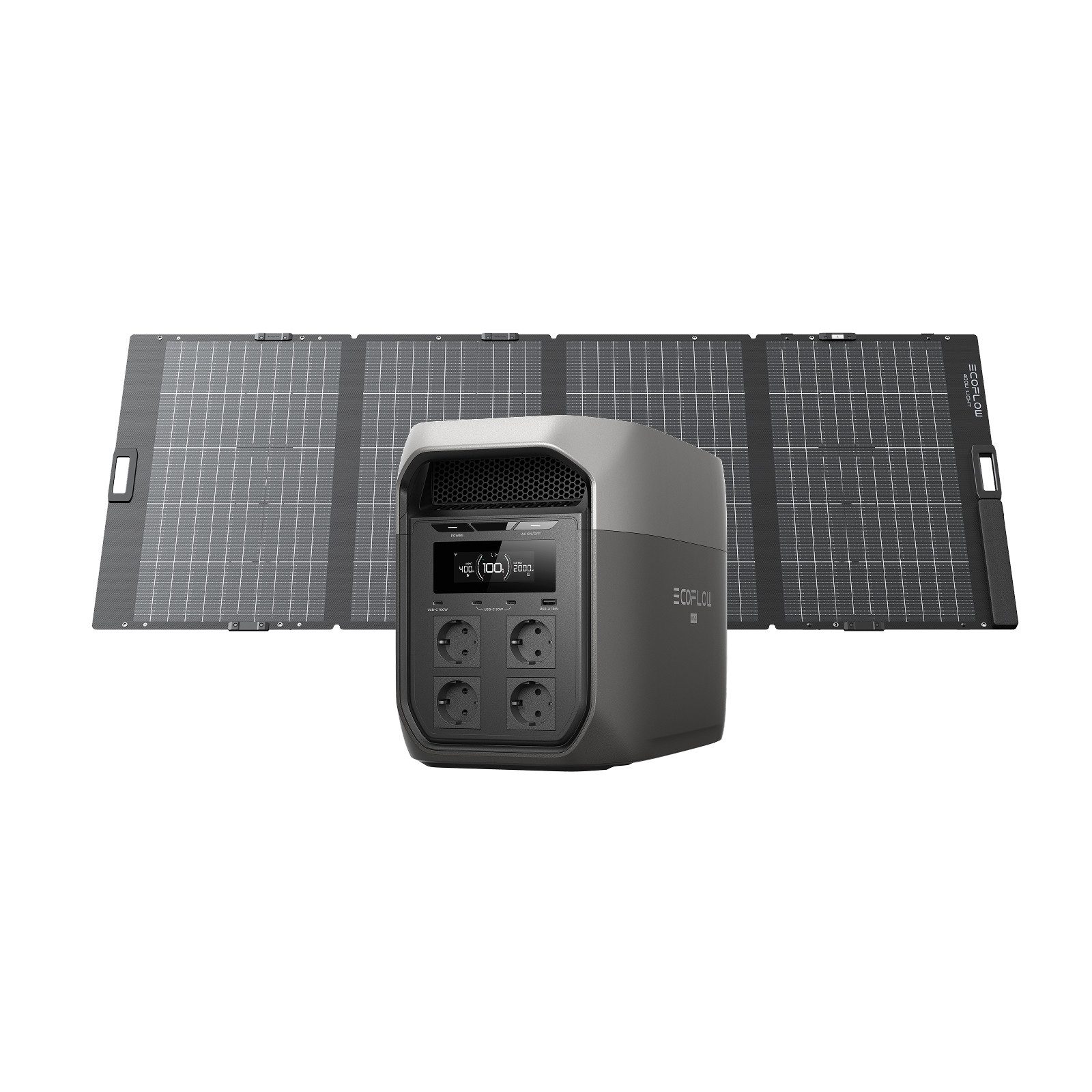 Ecoflow ECOFLOW DELTA 3 Max tragbare Powerstation, 2 048 Wh Solargenerator Powerstation