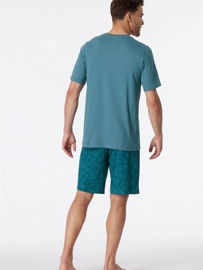 Schiesser Pyjama Rundhals - Casual Essentials (2 tlg) schlafanzug schlafmode bequem