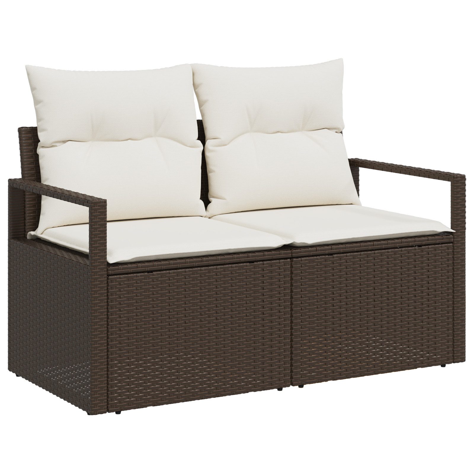 vidaXL Loungesofa Gartensofa 2-Sitzer mit Stauraum günstig online kaufen