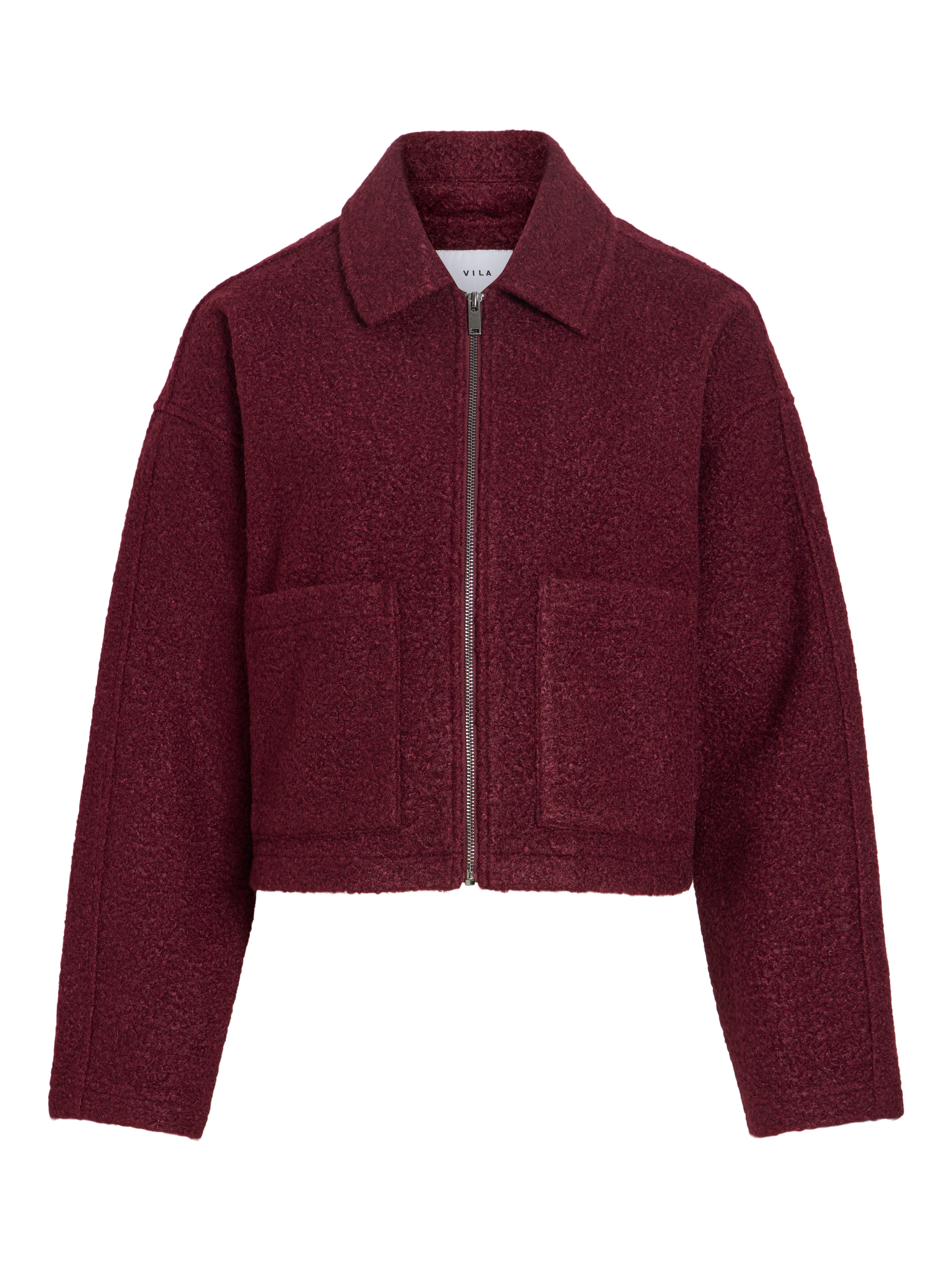 Vila Kurzjacke VIJADAS ZIPPER JACKET - NOOS Kunstfaser