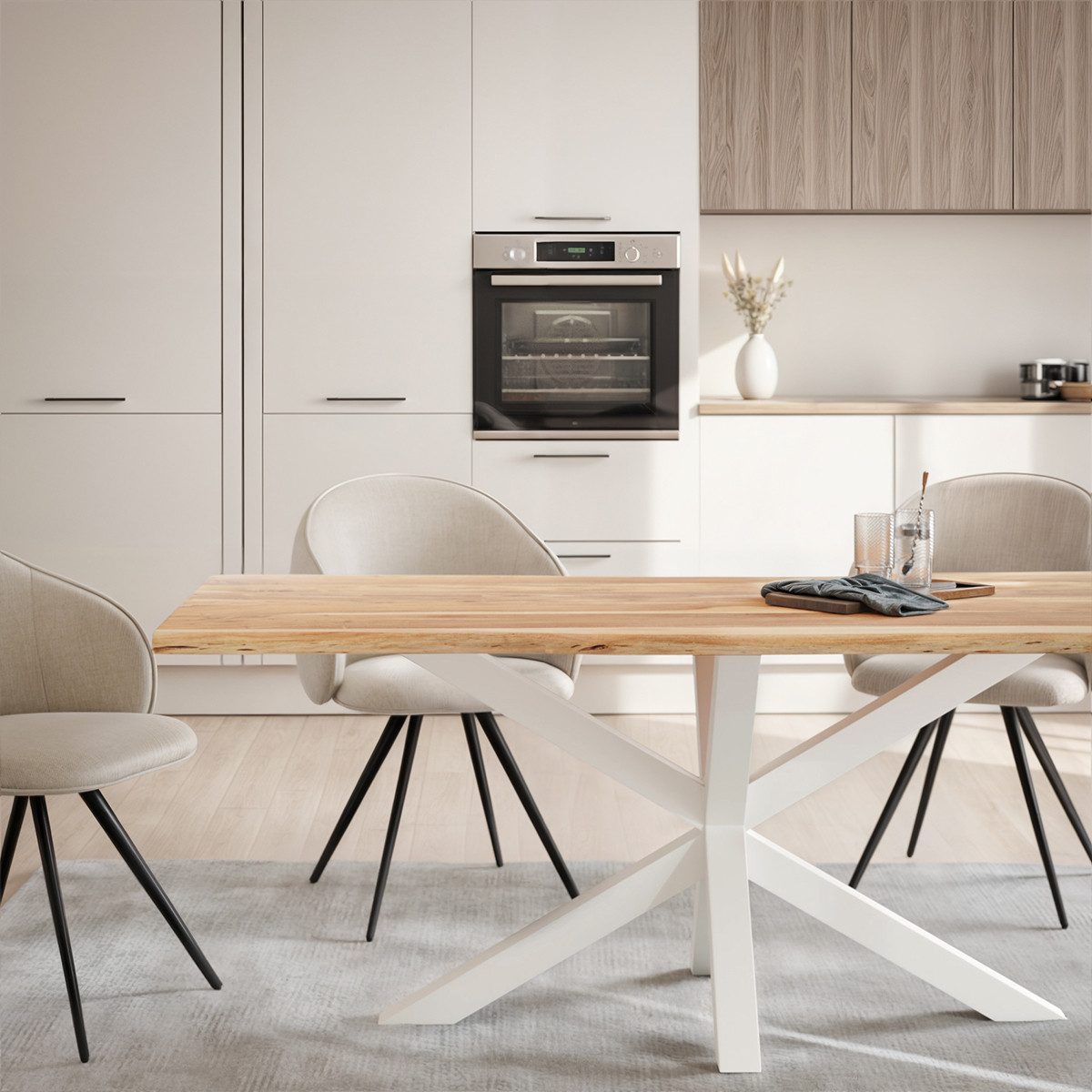 Liadomo Baumkantentisch Diala, Akazie Massivholz, Platte mit natürlicher Ba günstig online kaufen