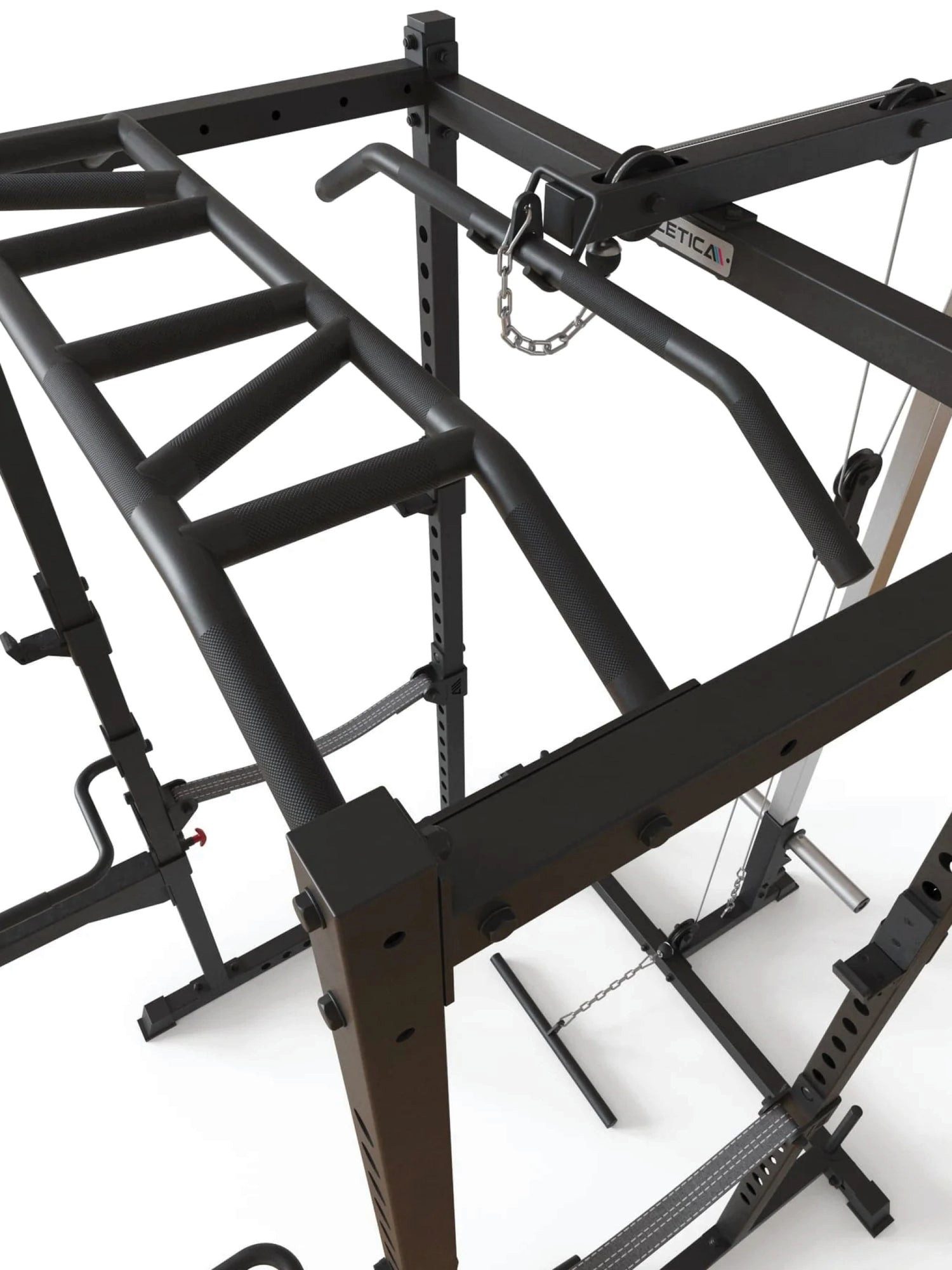 ATLETICA Power Rack R5-Combat, Squat Rack mit Vollausstattung