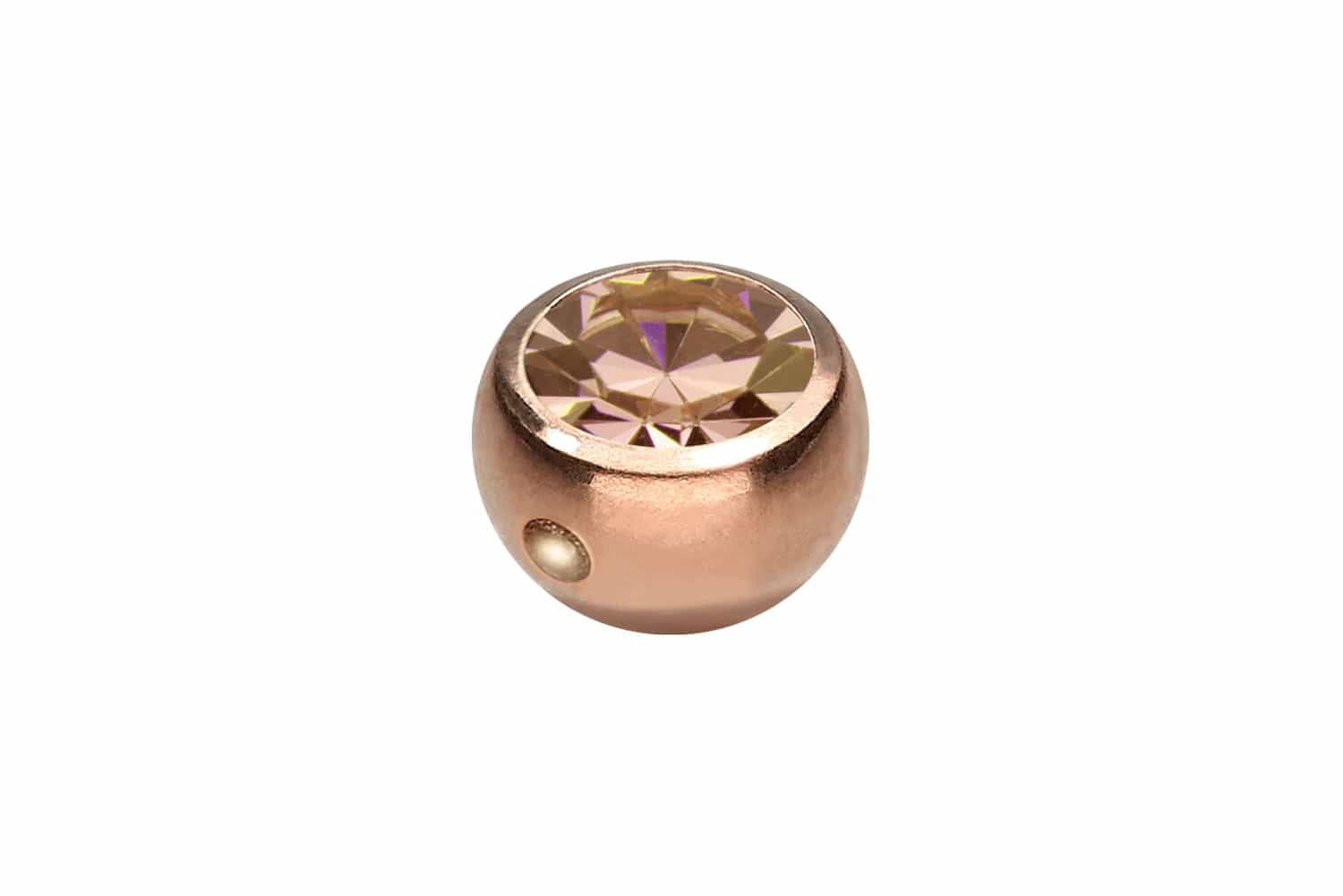 PIERCINGLINE Piercing-Set Chirurgenstahl Klemmkugel KRISTALL (Klemm-Aufsätze, 1-tlg)