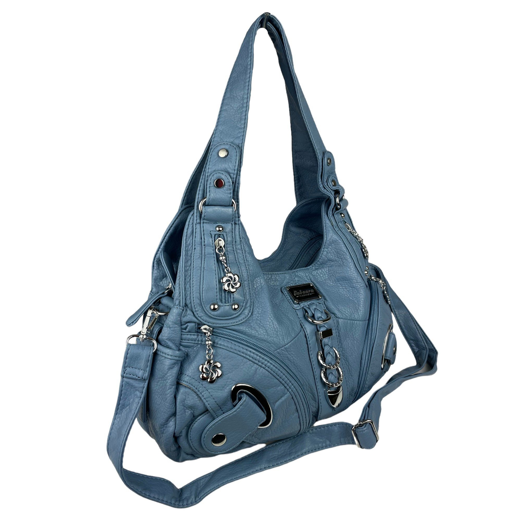 Taschen4life Schultertasche Damen, klassische Umhängetasche, Hobo günstig online kaufen