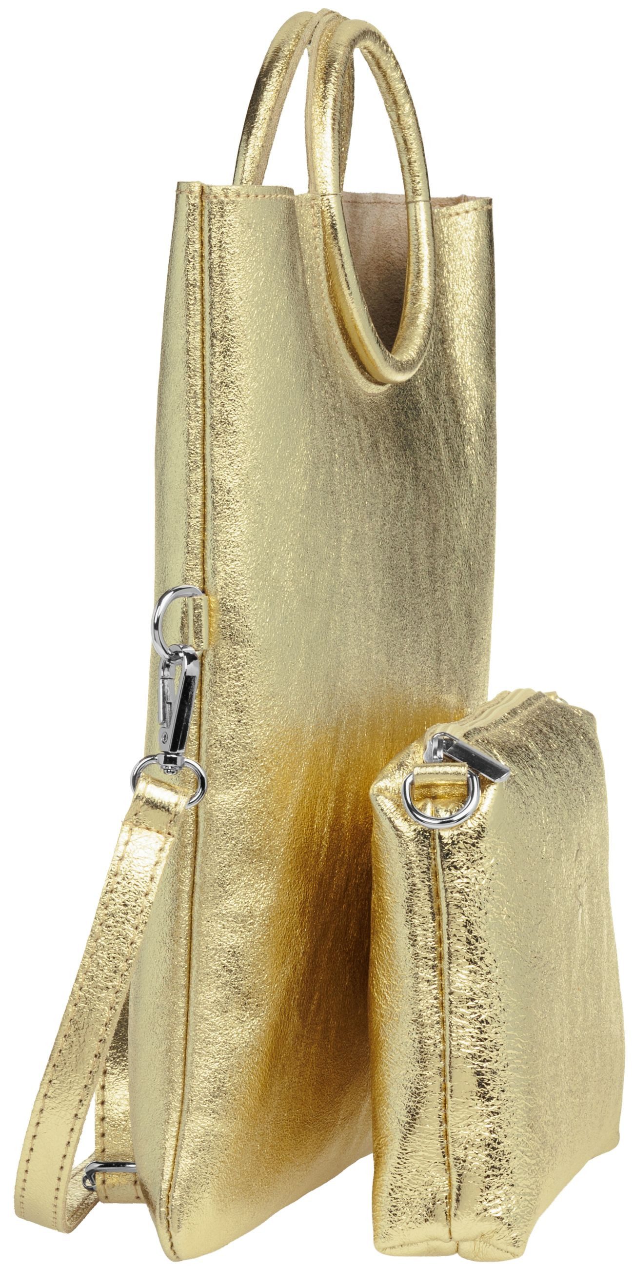 Caspar Umhängetasche 2in1 leder Set Handtasche günstig online kaufen