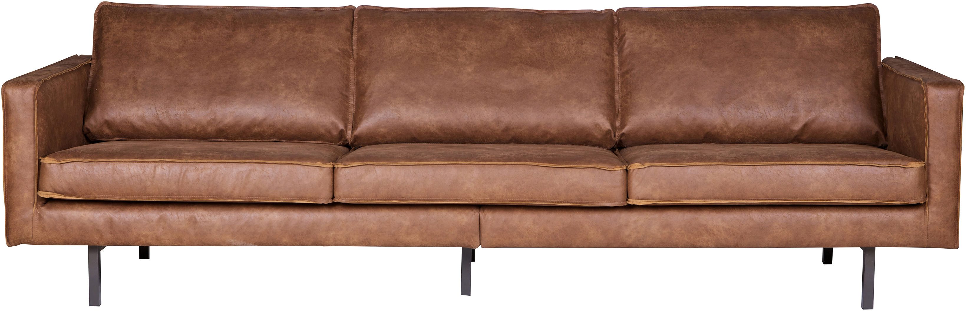 WOOOD 3-Sitzer Rodeo Sofa, in Lederoptik, Breite 277 ccm