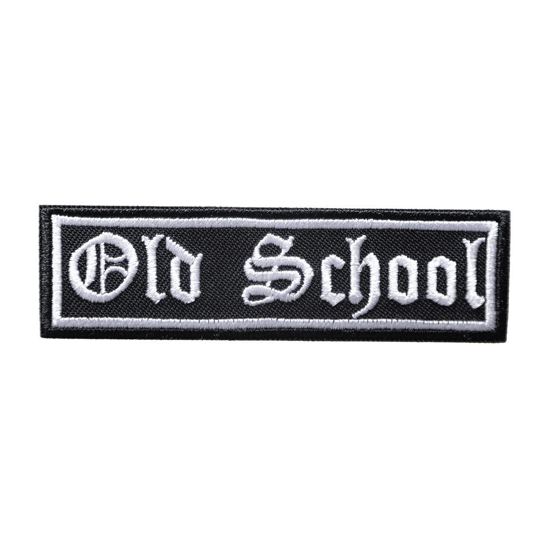 Catch the Patch Aufnäher Bügelbild, Aufbügler, Applikationen, Patches, Flicken, zum aufbügeln, Polyester, Biker Zitat Spruch Old School - Größe: