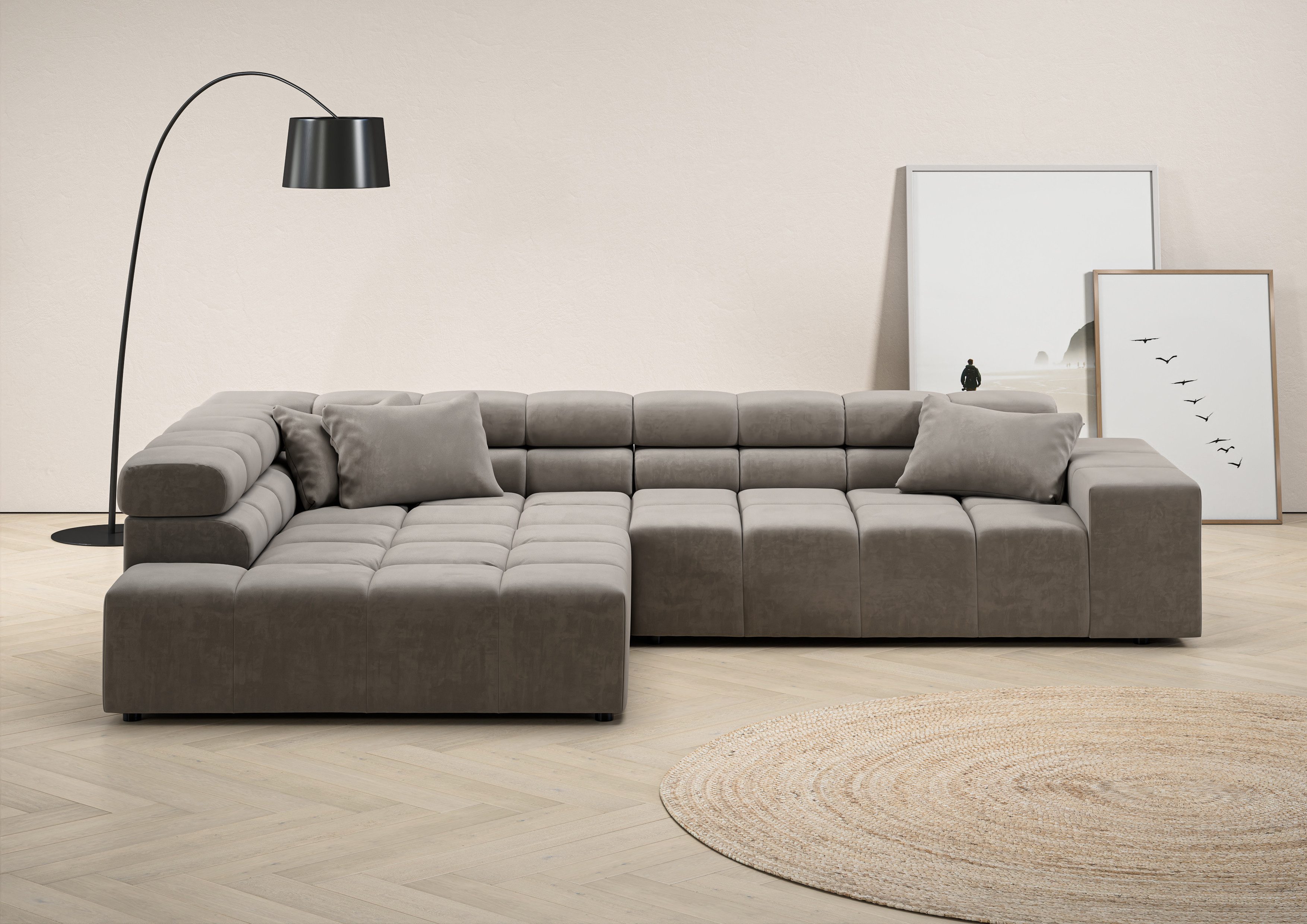 Ecksofa Ancona incl. Kopfteilverstellung, OTTOs Choice, Breite 319cm, L-Form
