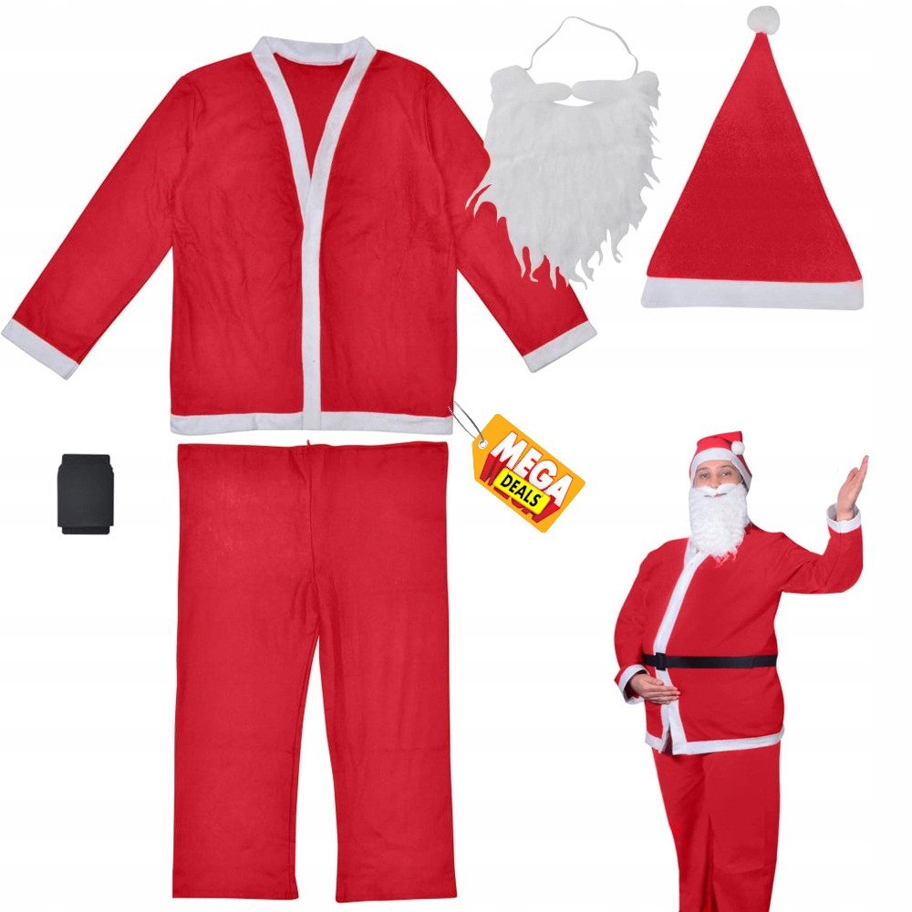 Kostüm Weihnachtsmannkostüm Weihnachtsmann Nikolauskostüm Santa Claus