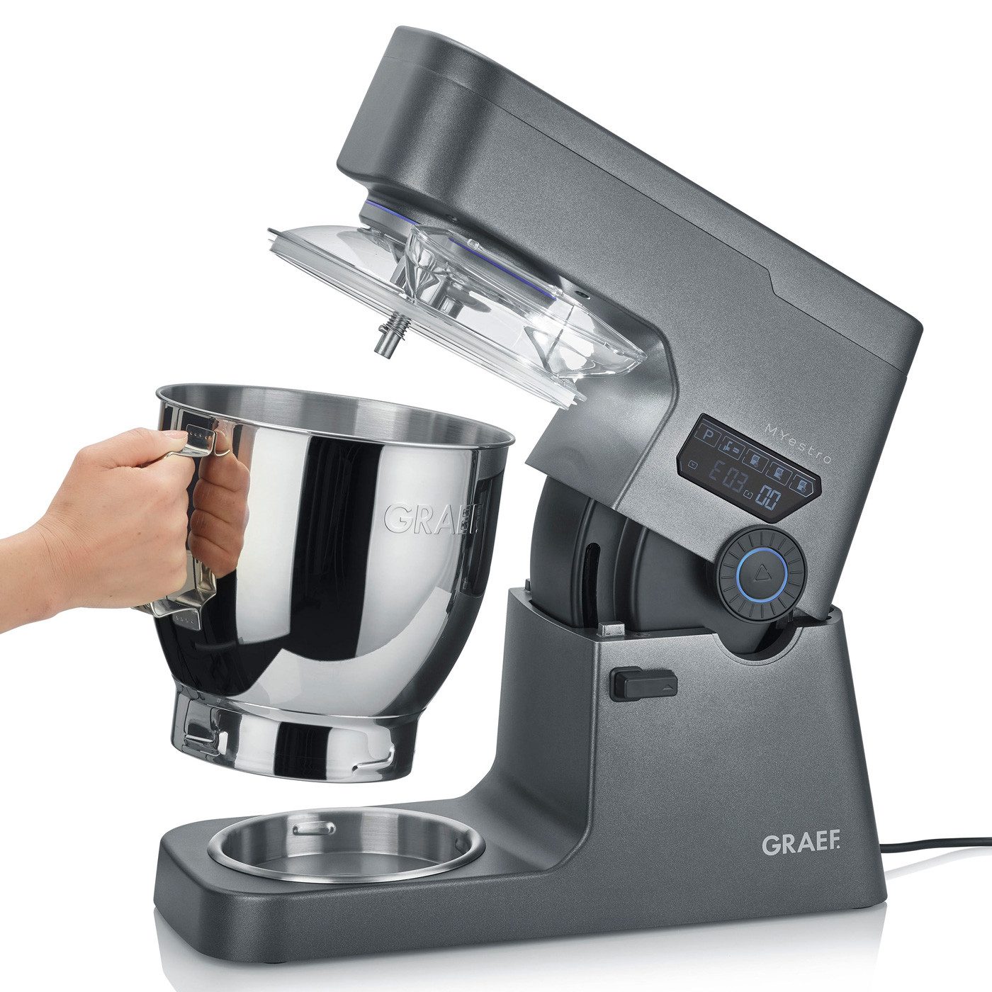 Graef Küchenmaschine GRAEF Küchenmaschine MYestro KM7016, 800 W, 7 l Schüssel