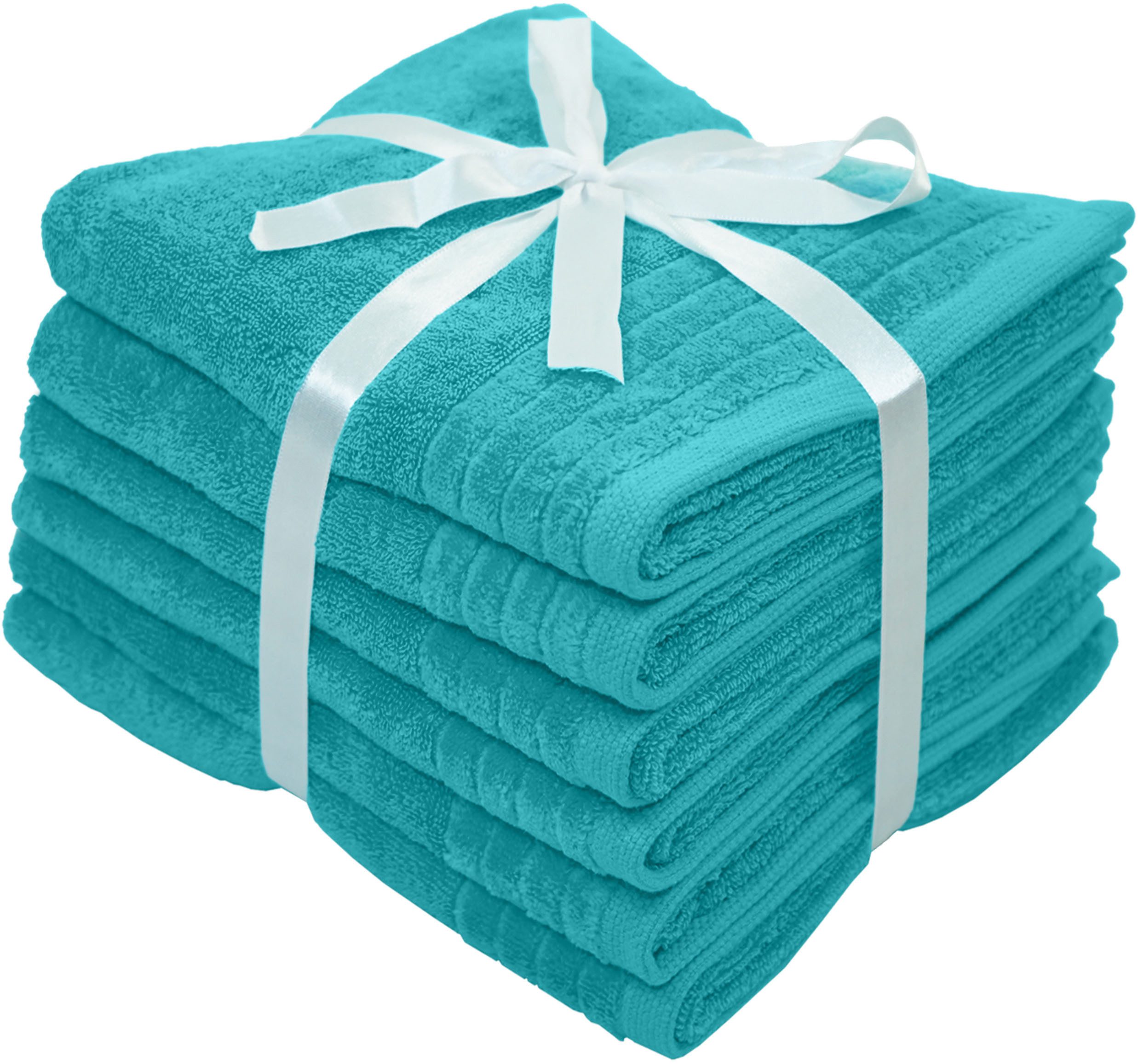 OTTO home Handtücher Sanremo Premium, Premium Handtücher, 600 gr/m², 50x100cm, Frottier (Set, 6-St), mit Bordüre, flauschig & weich, dicke Qualität, 5 Jahre Garantie