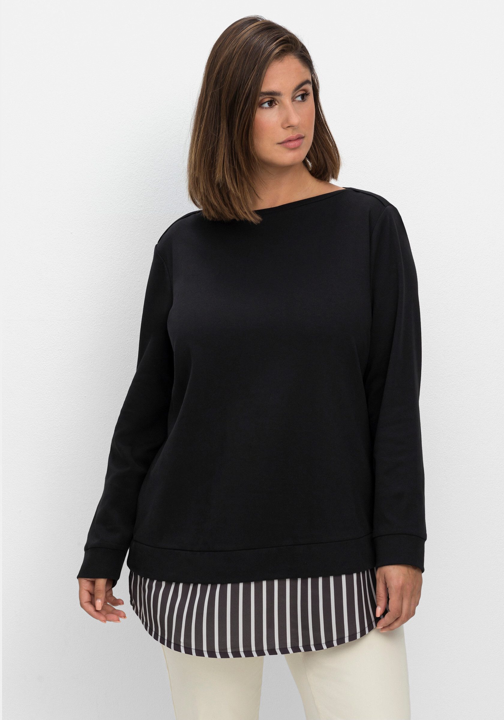 Sheego T-Shirt 2-in-1-Langarmshirt günstig online kaufen