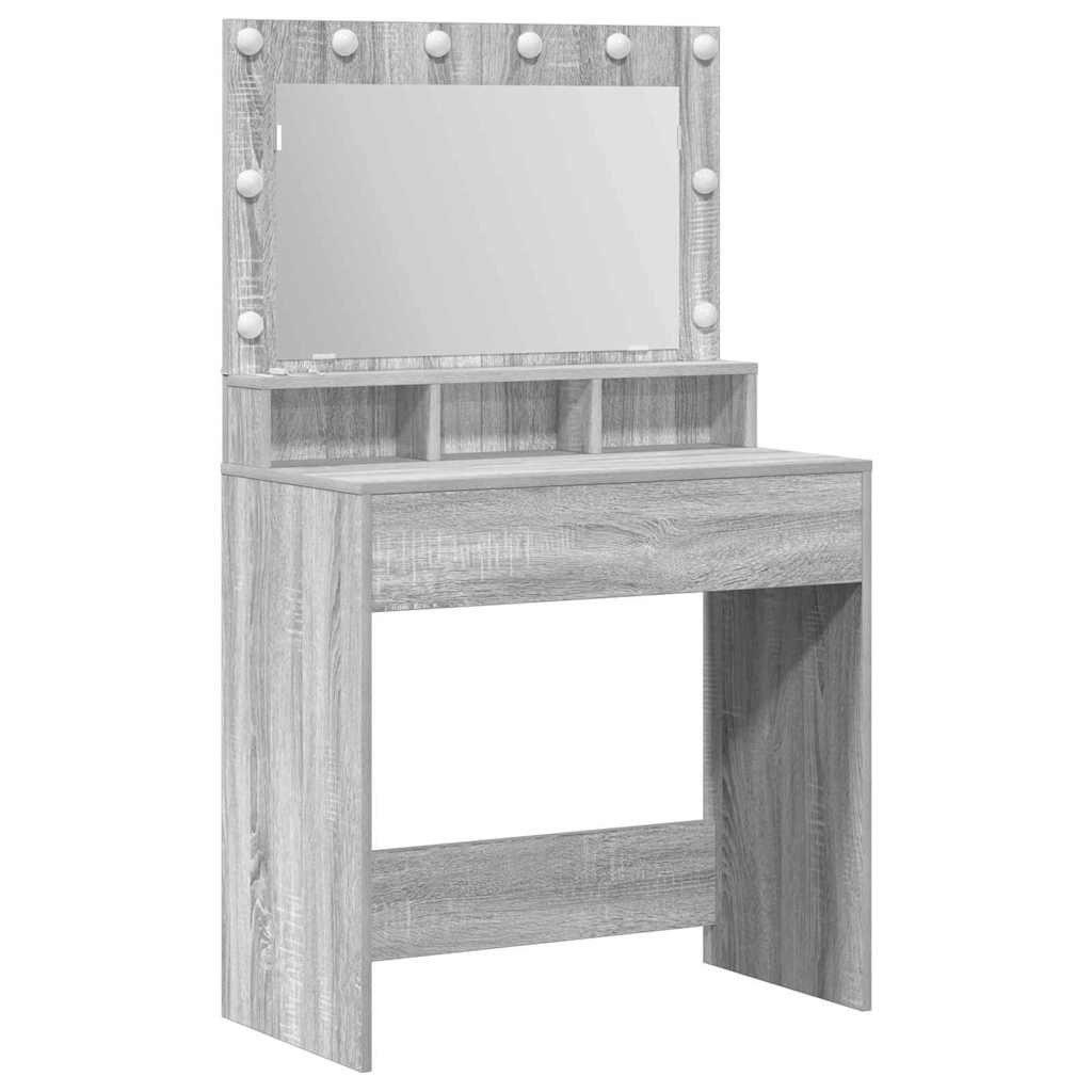 Schminktisch Schminktisch Graues Sonoma 78,5 x 41 x 135 cm Holzwerkstoff