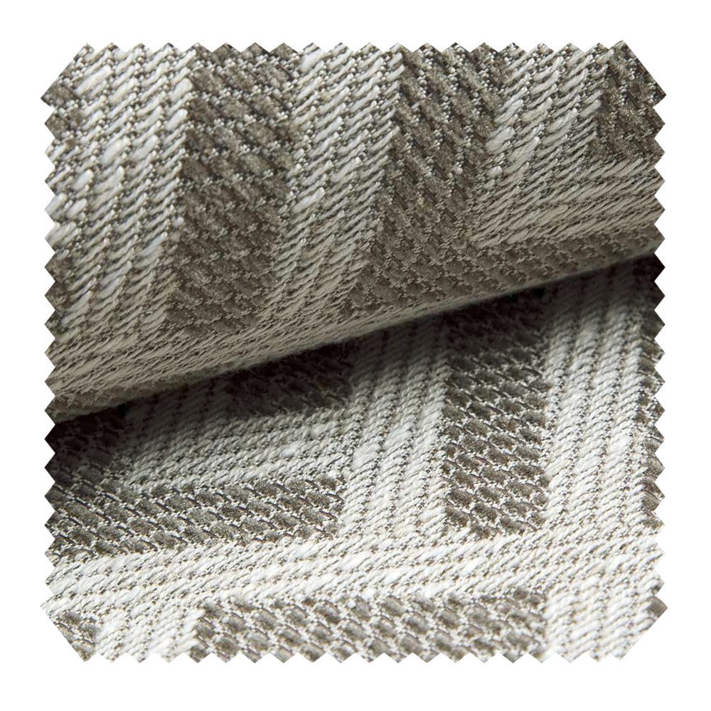novely® Stoff exquisit MISINTO Design-Polsterstoff mit 3D Leinenstruktur, Schwer Entzündbar, Robust, Abriebfest, Meterware, 1lfm