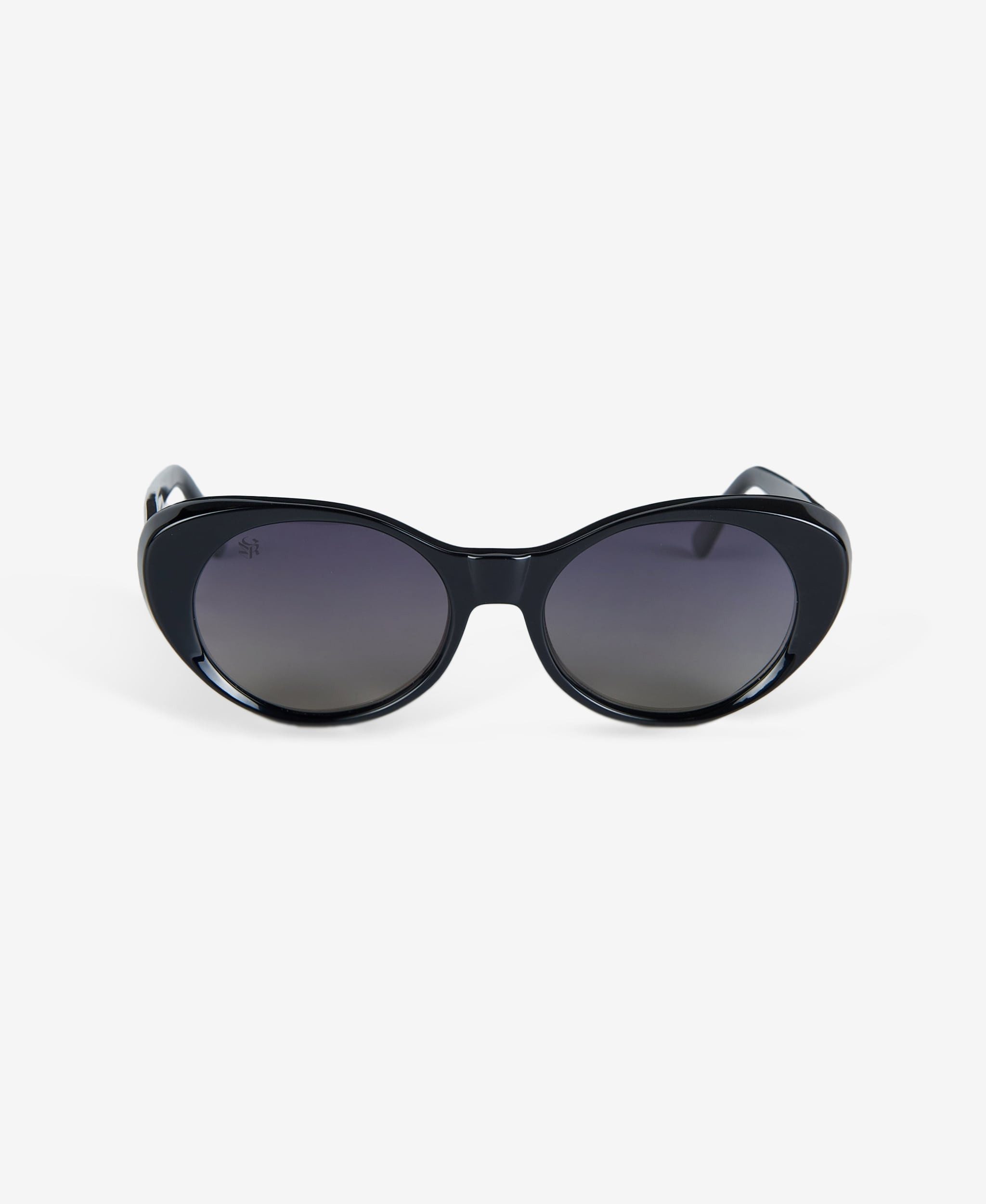GLAMIRA Sonnenbrille Glänzend Schwarze Ovale Damensonnenbrille (1-St) mit polarisierten Linsen